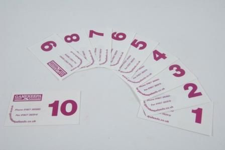 Stand Markers 1 – 10 (white)
